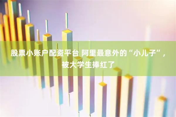 股票小账户配资平台 阿里最意外的“小儿子”，被大学生捧红了